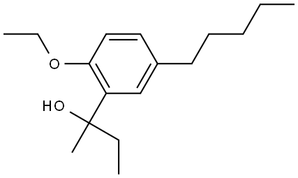 2-(2-ethoxy-5-pentylphenyl)butan-2-ol Structure