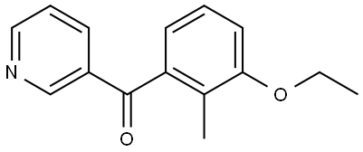 (3-ethoxy-2-methylphenyl)(pyridin-3-yl)methanone Structure