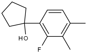 1-(2-fluoro-3,4-dimethylphenyl)cyclopentanol Structure