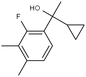 1-cyclopropyl-1-(2-fluoro-3,4-dimethylphenyl)ethanol Structure