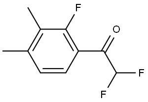 2,2-difluoro-1-(2-fluoro-3,4-dimethylphenyl)ethanone Structure