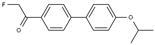 2-fluoro-1-(4'-isopropoxy-[1,1'-biphenyl]-4-yl)ethanone Structure