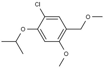 1-chloro-2-isopropoxy-4-methoxy-5-(methoxymethyl)benzene Structure