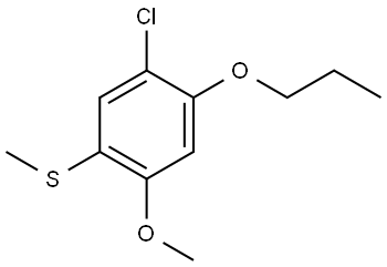 (5-chloro-2-methoxy-4-propoxyphenyl)(methyl)sulfane Structure