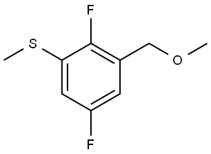 (2,5-difluoro-3-(methoxymethyl)phenyl)(methyl)sulfane Structure