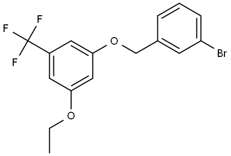 1-((3-bromobenzyl)oxy)-3-ethoxy-5-(trifluoromethyl)benzene Structure