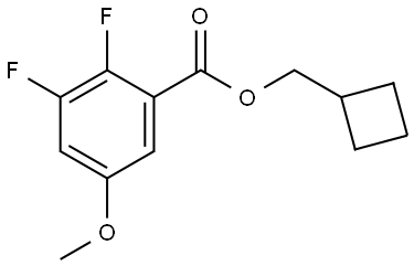 cyclobutylmethyl 2,3-difluoro-5-methoxybenzoate Structure