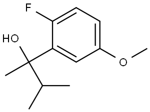 2-(2-fluoro-5-methoxyphenyl)-3-methylbutan-2-ol Structure