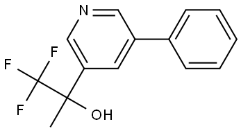 1,1,1-trifluoro-2-(5-phenylpyridin-3-yl)propan-2-ol Structure