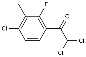 2,2-dichloro-1-(4-chloro-2-fluoro-3-methylphenyl)ethanone Structure