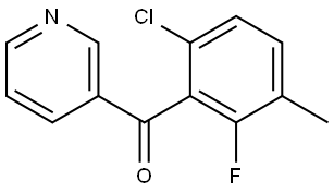 (6-chloro-2-fluoro-3-methylphenyl)(pyridin-3-yl)methanone Structure