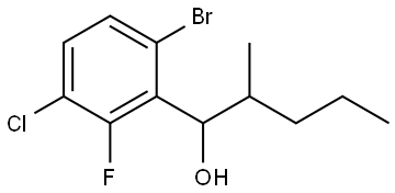 1-(6-bromo-3-chloro-2-fluorophenyl)-2-methylpentan-1-ol Structure