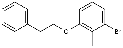 1-bromo-2-methyl-3-phenethoxybenzene Structure