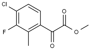 methyl 2-(4-chloro-3-fluoro-2-methylphenyl)-2-oxoacetate Structure