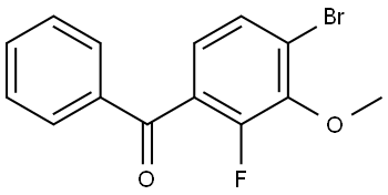 (4-bromo-2-fluoro-3-methoxyphenyl)(phenyl)methanone Structure