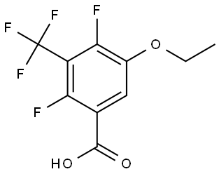 5-ethoxy-2,4-difluoro-3-(trifluoromethyl)benzoic acid Structure