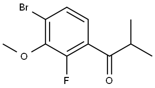 1-(4-bromo-2-fluoro-3-methoxyphenyl)-2-methylpropan-1-one Structure