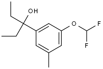 3-(3-(difluoromethoxy)-5-methylphenyl)pentan-3-ol Structure