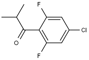 1-(4-chloro-2,6-difluorophenyl)-2-methylpropan-1-one Structure