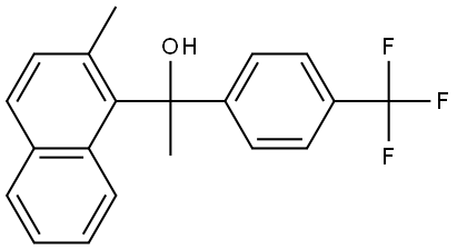 1-(2-methylnaphthalen-1-yl)-1-(4-(trifluoromethyl)phenyl)ethanol Structure