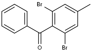 (2,6-dibromo-4-methylphenyl)(phenyl)methanone Structure