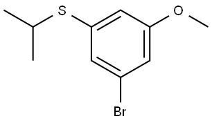 (3-bromo-5-methoxyphenyl)(isopropyl)sulfane Structure