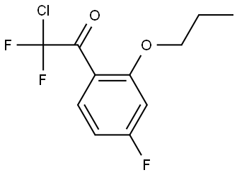 2-chloro-2,2-difluoro-1-(4-fluoro-2-propoxyphenyl)ethanone Structure