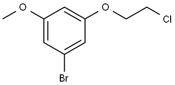 1-bromo-3-(2-chloroethoxy)-5-methoxybenzene Structure