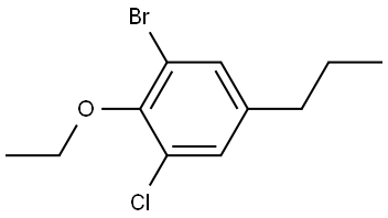 1-bromo-3-chloro-2-ethoxy-5-propylbenzene Structure