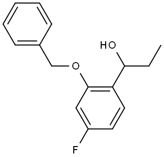 1-(2-(benzyloxy)-4-fluorophenyl)propan-1-ol Structure