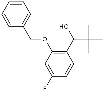 1-(2-(benzyloxy)-4-fluorophenyl)-2,2-dimethylpropan-1-ol Structure