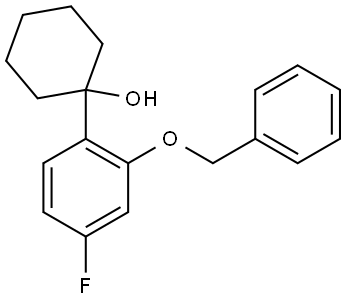 1-(2-(benzyloxy)-4-fluorophenyl)cyclohexanol Structure