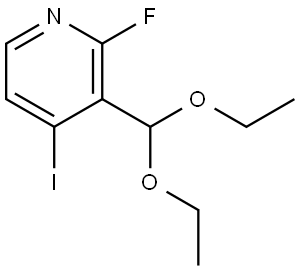 3-(diethoxymethyl)-2-fluoro-4-iodopyridine Structure