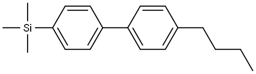 (4'-butyl-[1,1'-biphenyl]-4-yl)trimethylsilane Structure