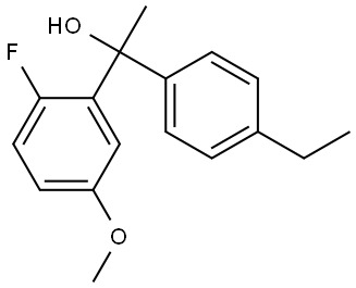 1-(4-ethylphenyl)-1-(2-fluoro-5-methoxyphenyl)ethanol Structure