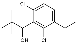 1-(2,6-dichloro-3-ethylphenyl)-2,2-dimethylpropan-1-ol Structure