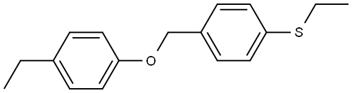 ethyl(4-((4-ethylphenoxy)methyl)phenyl)sulfane Structure