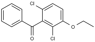 (2,6-dichloro-3-ethoxyphenyl)(phenyl)methanone Structure