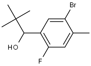 1-(5-bromo-2-fluoro-4-methylphenyl)-2,2-dimethylpropan-1-ol Structure