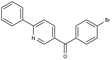 (4-bromophenyl)(6-phenylpyridin-3-yl)methanone Structure