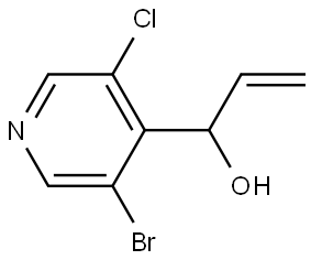 1-(3-bromo-5-chloropyridin-4-yl)prop-2-en-1-ol Structure