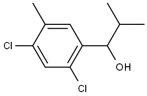 1-(2,4-dichloro-5-methylphenyl)-2-methylpropan-1-ol Structure