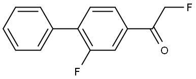 2-fluoro-1-(2-fluoro-[1,1'-biphenyl]-4-yl)ethanone Structure