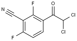 3-(2,2-dichloroacetyl)-2,6-difluorobenzonitrile Structure