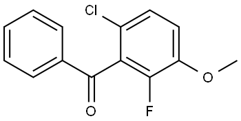 (6-chloro-2-fluoro-3-methoxyphenyl)(phenyl)methanone Structure