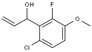 1-(6-chloro-2-fluoro-3-methoxyphenyl)prop-2-en-1-ol 구조식 이미지