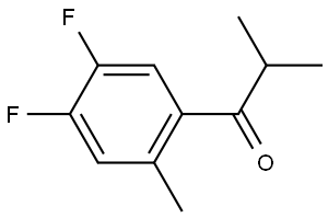 1-(4,5-difluoro-2-methylphenyl)-2-methylpropan-1-one Structure