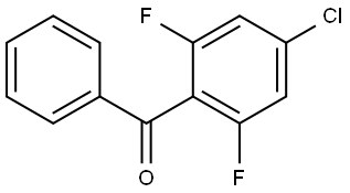 (4-chloro-2,6-difluorophenyl)(phenyl)methanone Structure