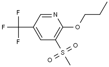 3-(methylsulfonyl)-2-propoxy-5-(trifluoromethyl)pyridine Structure