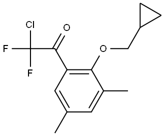 2-chloro-1-(2-(cyclopropylmethoxy)-3,5-dimethylphenyl)-2,2-difluoroethanone Structure